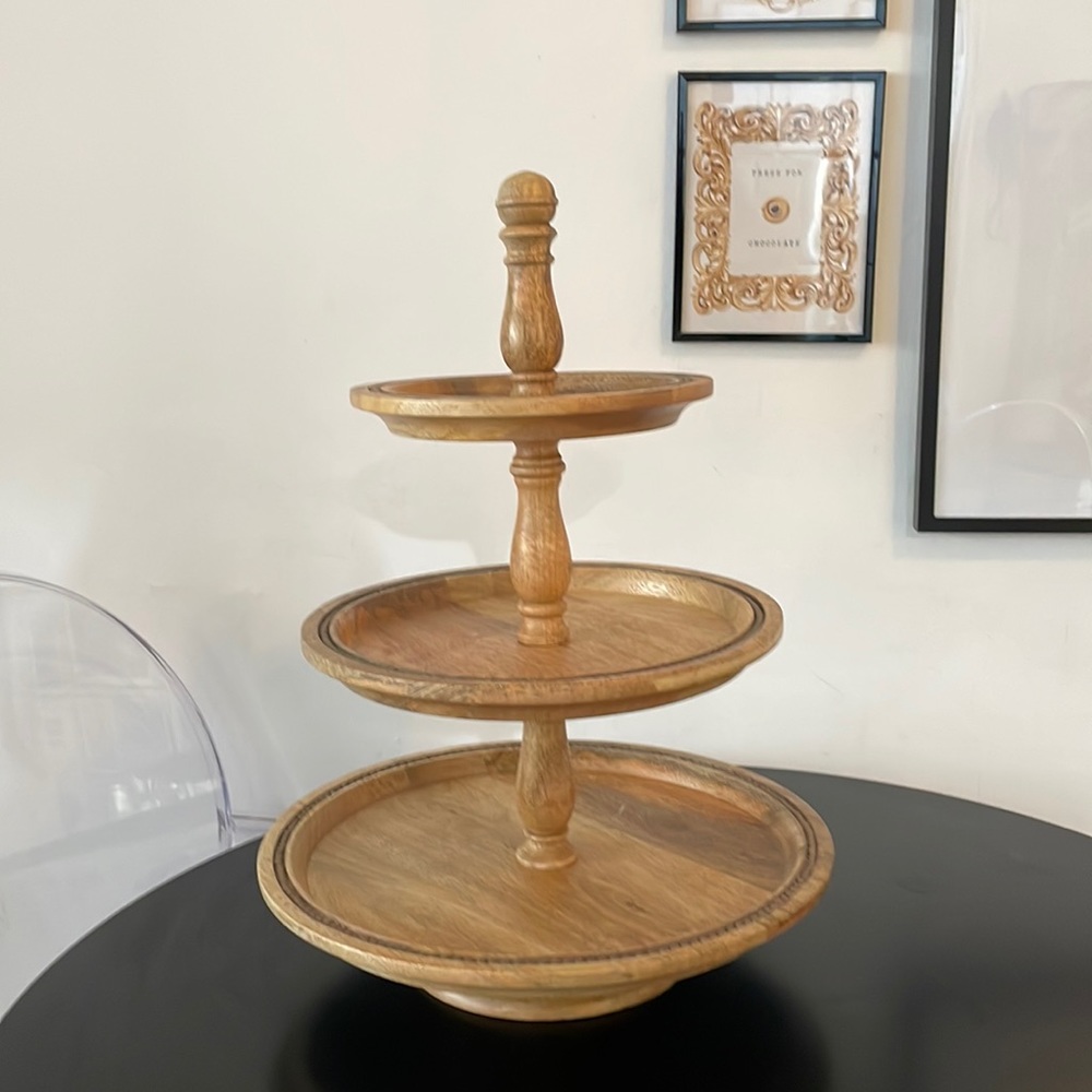 3- Tier Wood Server by Martha Stewart